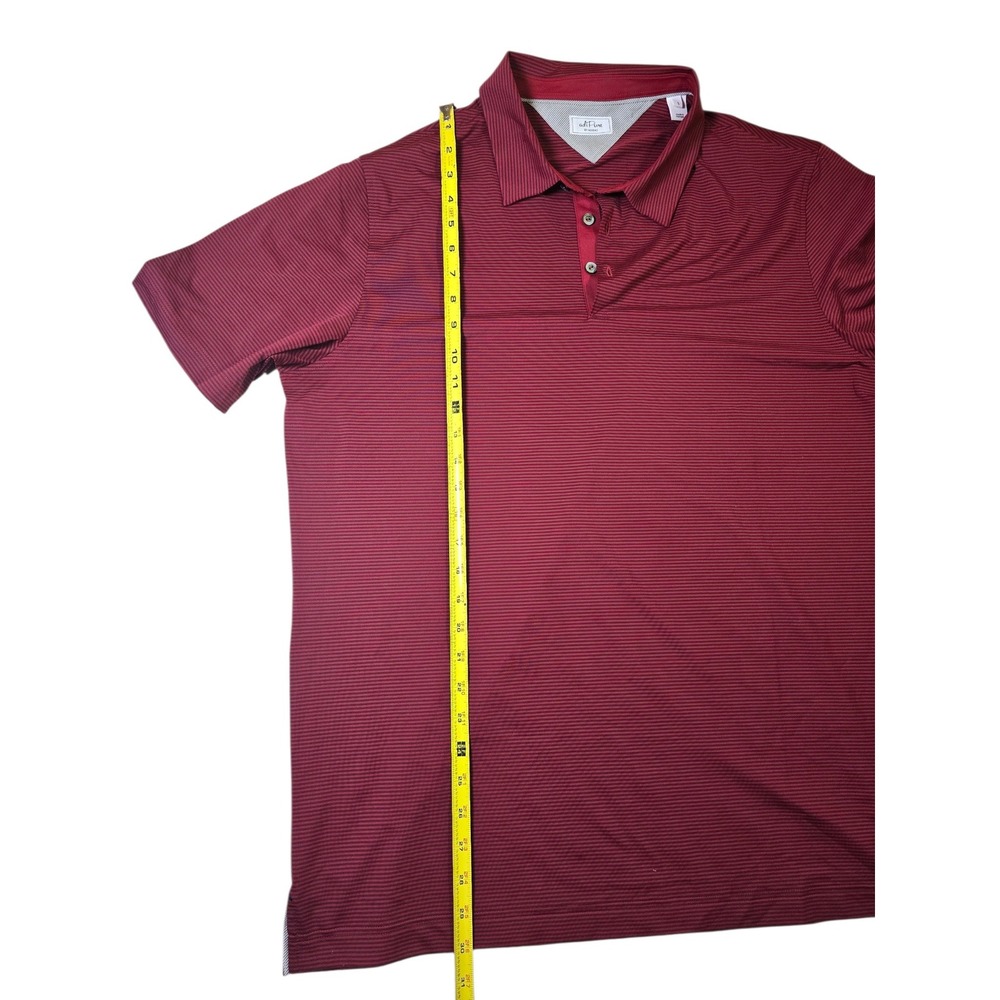 NWOT Adidas adiPure Red Striped Polo‎ Shirt Size L - Picture 5 of 7